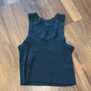 Black Cropped Brandy Melville Tank
